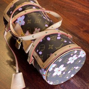 Louis Vuitton x Takashi Murakami 'Cherry Blossom Monogram Papillon' tote